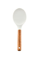Silicone kitchen set with wooden handle