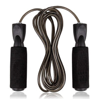 Adjustable jump rope with comfortable foam handles