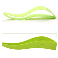 Cake pie slicer sheet guide cutter in green color