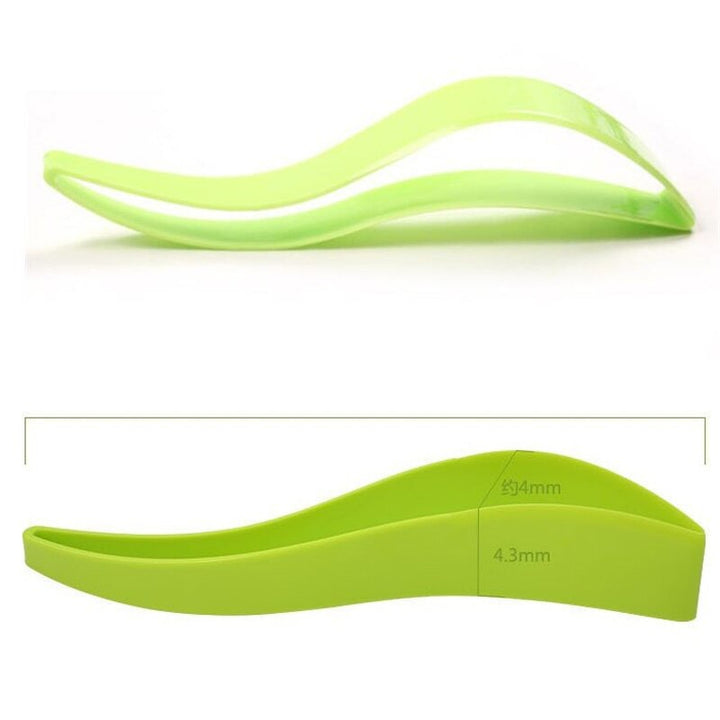 Cake pie slicer sheet guide cutter in green color