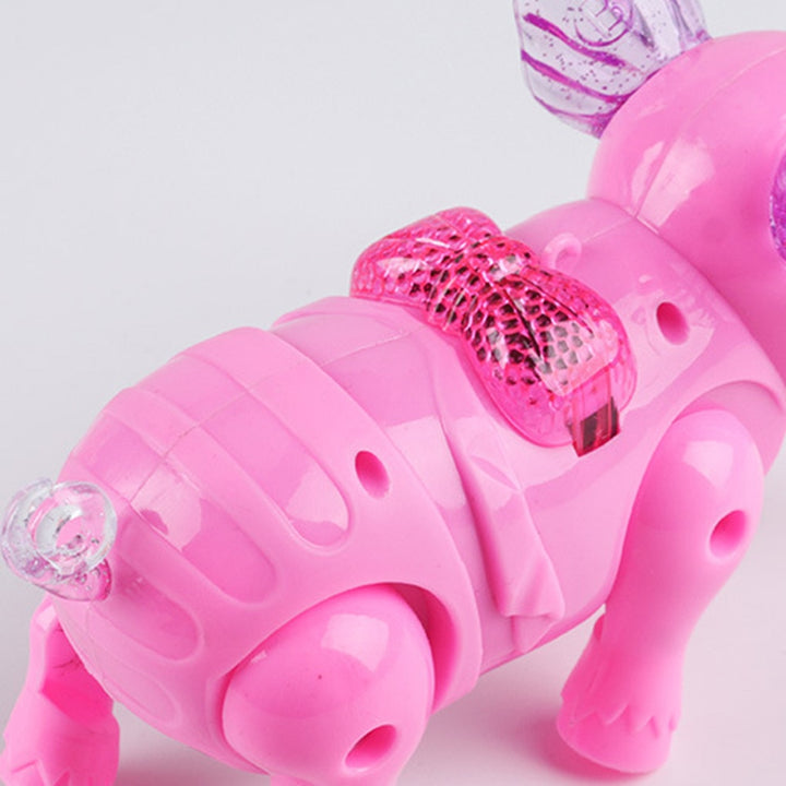 Electric Singing Pig Toy with Leash