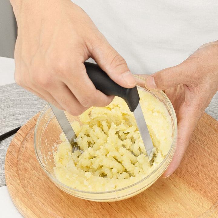 Stainless steel potato masher