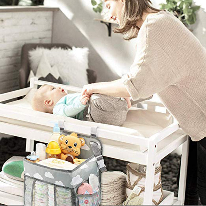 Polyester/cotton diaper bag for baby essentials