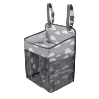 Foldable bedside organizer for baby crib