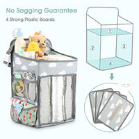 Polyester/cotton diaper bag for baby essentials