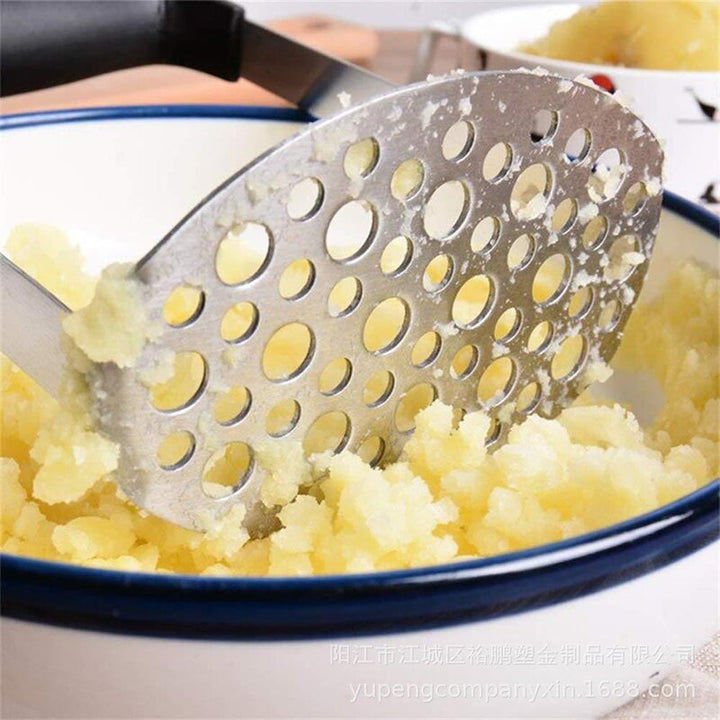 Stainless steel potato masher