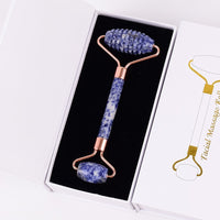 Sodalite Shoulder Neck Massager & Sawtooth Face Roller