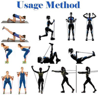 Yoga Crossfit Fitness Strength Tubes Pull Rope