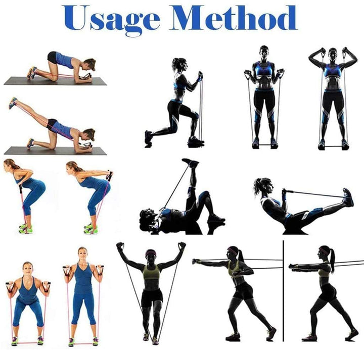 Yoga Crossfit Fitness Strength Tubes Pull Rope