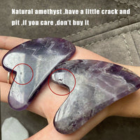 Amethyst face roller for health and beauty