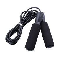 Adjustable jump rope with comfortable foam handles