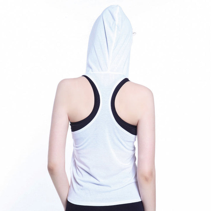 Women Candy Color Hooded Camisole