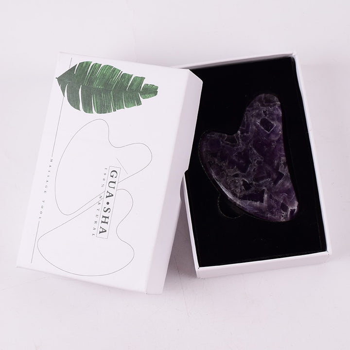 Amethyst face roller for health and beauty