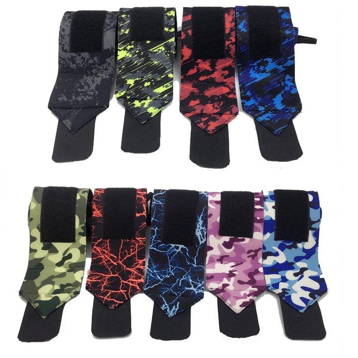 Close-up of the Crossfit sport wristbands