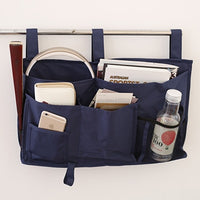 Foldable bedside organizer for baby crib