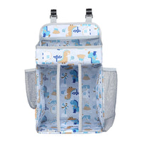 Foldable bedside organizer for baby crib