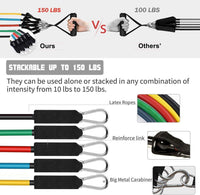 Yoga Crossfit Fitness Strength Tubes Pull Rope