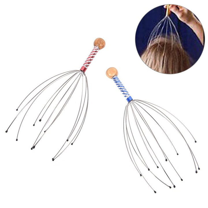 Head, waist, and neck massager in use
