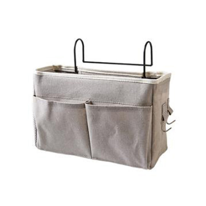 Foldable bedside organizer for baby crib