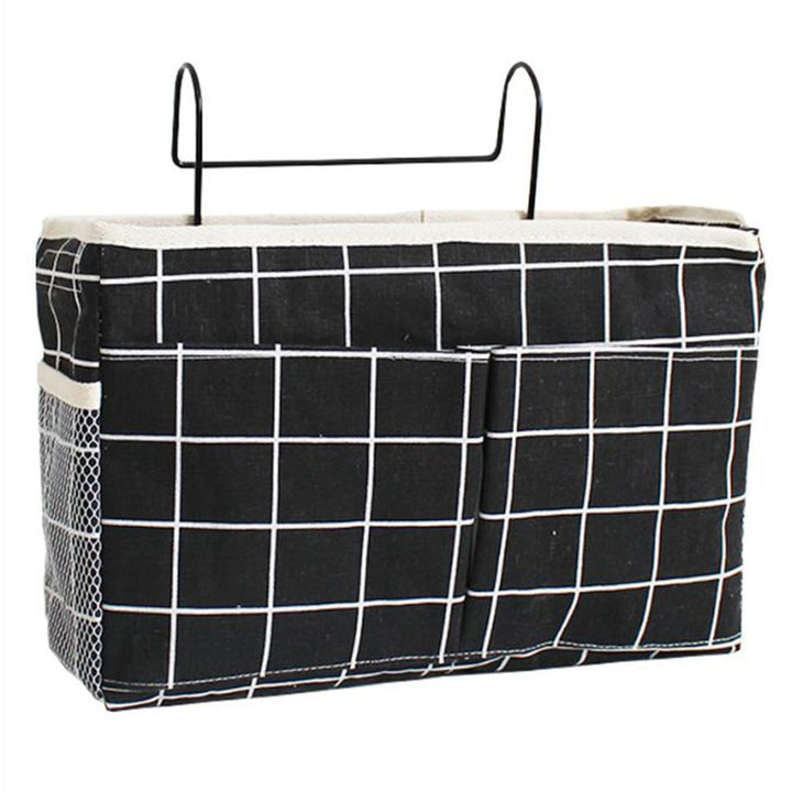 Foldable bedside organizer for baby crib