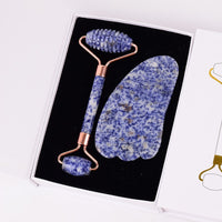 Sodalite Shoulder Neck Massager & Sawtooth Face Roller