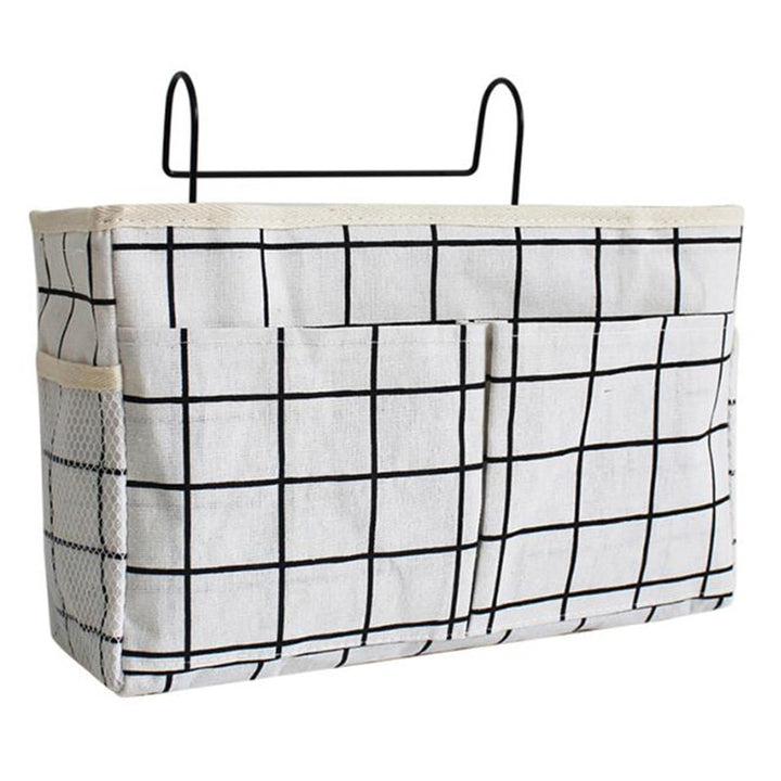 Foldable bedside organizer for baby crib