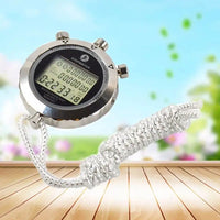 Waterproof Digital Stopwatch Metal 1/1000 Seconds Handheld LCD Display Chronograph Outdoors Timer Counter Sports Watch Relogio