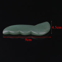 Natural jade stone guasha board in comb shape