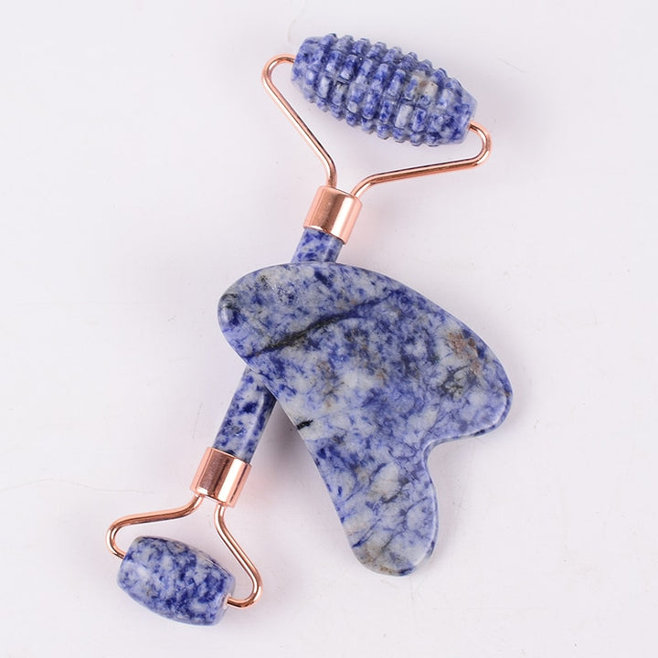 Sodalite Shoulder Neck Massager & Sawtooth Face Roller