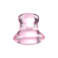 Mushroom jade stone facial roller in use