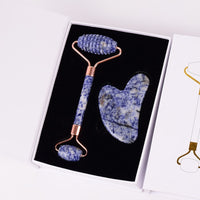 Sodalite Shoulder Neck Massager & Sawtooth Face Roller