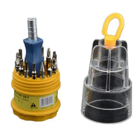 Image of the 16-in-1 Precision Screwdriver Set displayed open, showcasing all the included bits.