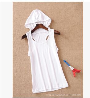 Women Candy Color Hooded Camisole