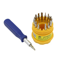 Image of the 16-in-1 Precision Screwdriver Set displayed open, showcasing all the included bits.