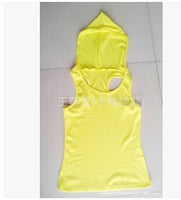 Women Candy Color Hooded Camisole