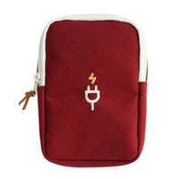 Electronics accessories storage carrying case