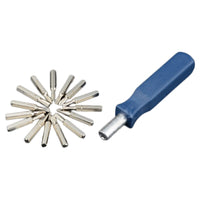Image of the 16-in-1 Precision Screwdriver Set displayed open, showcasing all the included bits.