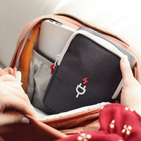 Electronics accessories storage carrying case