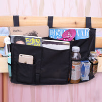 Foldable bedside organizer for baby crib