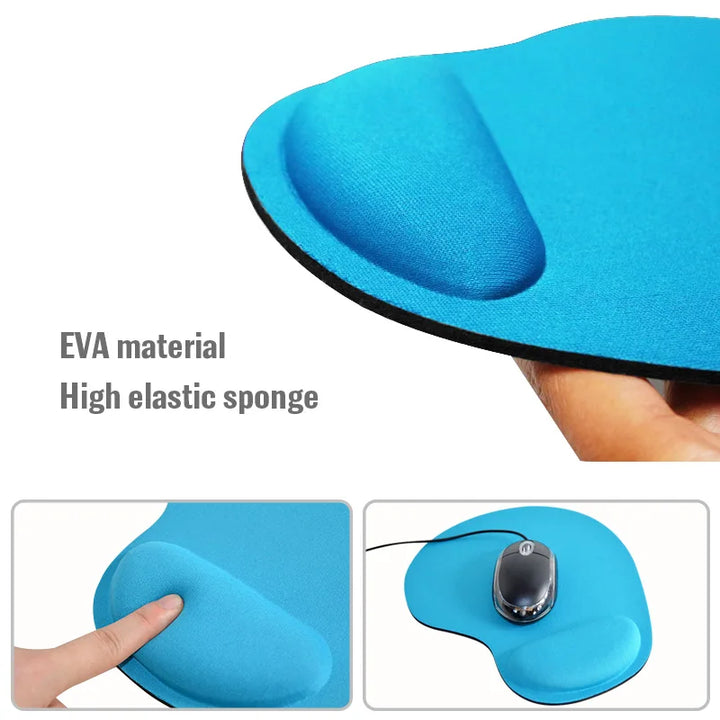 SeynLi Mouse Pad with Wrist Rest PC Laptop Mouse Mat Pad Soft Wrist Cushion Mousepad For Gamer Wristband Comfortable Mice Pad