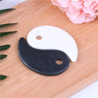 Natural jade stone guasha board in comb shape