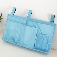 Foldable bedside organizer for baby crib