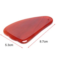 Natural jade stone guasha board in comb shape