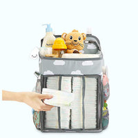 Polyester/cotton diaper bag for baby essentials