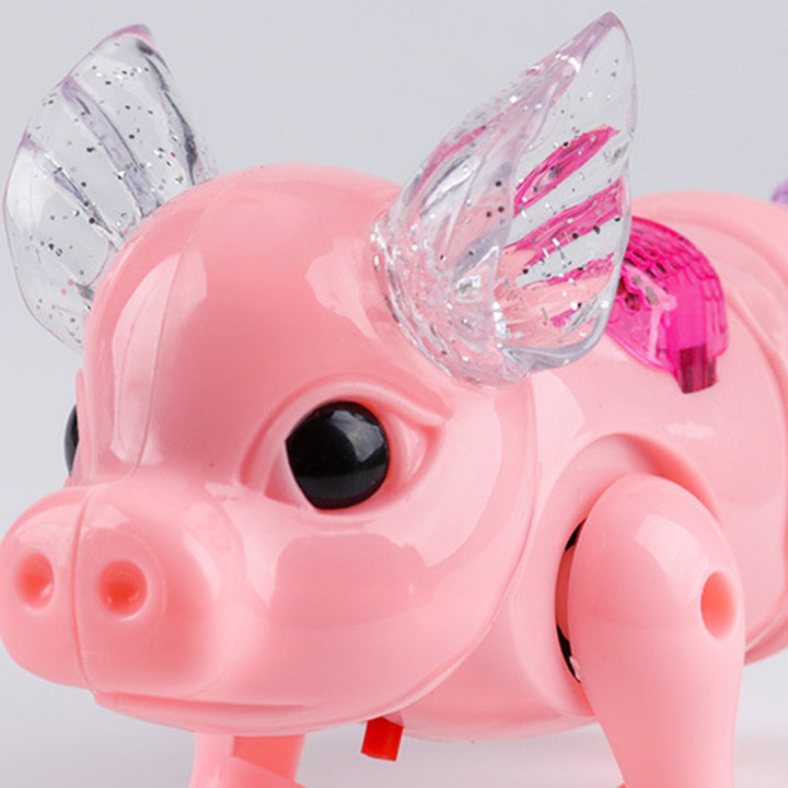 Electric Singing Pig Toy with Leash