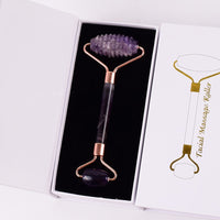 Amethyst face roller for health and beauty
