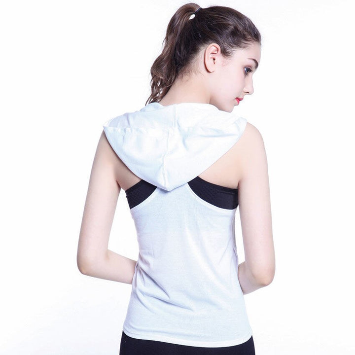 Women Candy Color Hooded Camisole