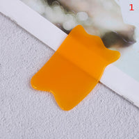 Natural jade stone guasha board in comb shape