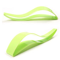 Cake pie slicer sheet guide cutter in green color