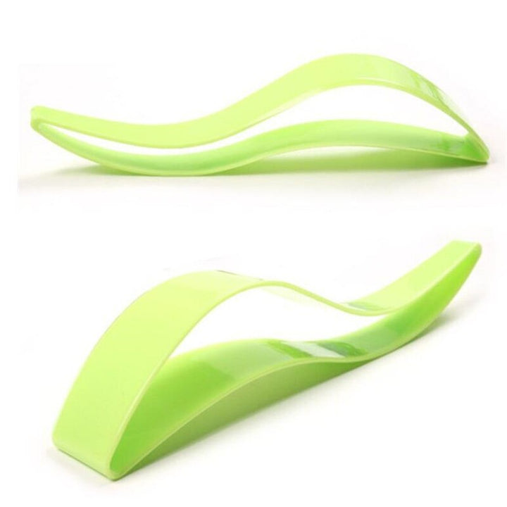 Cake pie slicer sheet guide cutter in green color
